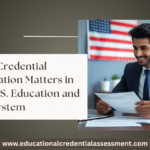 Credential evaluation report comparing foreign degree to U.S. education level