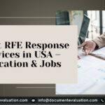 Professional preparing USCIS RFE response documents for education and employment immigration cases in the USA