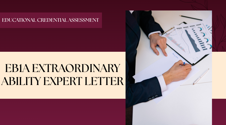 EB1A extraordinary ability expert letter for USCIS immigration petition